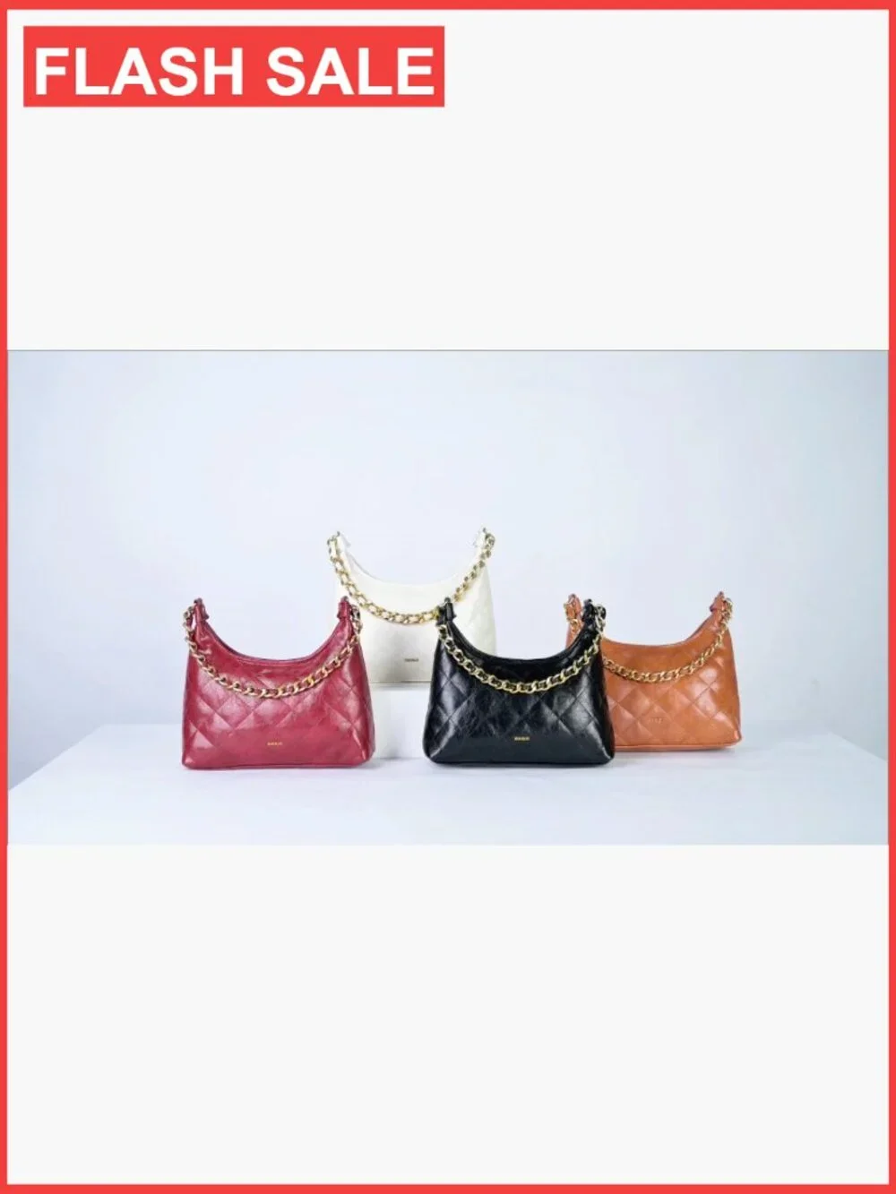 Vintage Crescent Hobo Crossbody Bag with Adjustable Strap